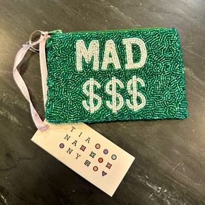 Tiana NY hand beaded coin purse